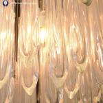 179 Glass Drops Ceiling Light For Dining Room Branch Glass Raindrop Hanging Chandelier For Lobby Kitchen Table Pendant Light