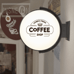 Custom 360 Rotating Light Box Led Sign Outdoor Business Acrylic Signage Illuminated Signboard Waterproof House Shop Logo