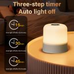 Table Lamp Bedside Lamp For Bedroom 16 Color Changing Touch Night Light RGB Remote Dimmable Rechargeable Portable Room Light