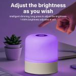 Table Lamp Bedside Lamp For Bedroom 16 Color Changing Touch Night Light RGB Remote Dimmable Rechargeable Portable Room Light