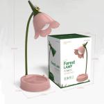 Flower LED Desk Lamp Student Bedroom Room Lighting Touch Reading Lamp Eye Protection Multi-function Lamp Table Light