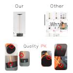 Usb Charge Table Lamp Bedside Cordless Desk Lamp NEW LIGHT Designed Large Charge Modern Nightstand Lights 3 Level Touch Dimmable