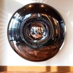 Light luxury sea urchin wall-mounted wine cabinet, Portuguese high-end creative metal retractable solid wood locker