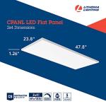Lithonia Lighting CPANL 2x4 LED Flat Panel Light, 2 ft. by 4 ft. LED Light Panel, Ceiling Lighting Fixture, 4000 Lumens, 3500K/4000K/5000K Switchable CCT, Includes Direct Ceiling Mount Bracket, White