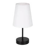 Fabric Bedside Table Lamp with 3 Light Colors LED Bulb Nightstand Lamp Desk Light Touch Control Stepless Dimmable USB Plug