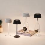 Charging Led Table Lamps Plug-in Wine Bottle Bar Restaurant  Atmosphere Night Lights Bedroom Bedside Decorative USB Desk Lamps