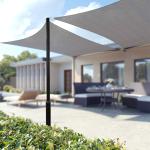 Bymaocar 5M Street Light Pole, Street Lamp Post, Split Street Lamp Post Suitable for Outdoor Street Capacity About 100kg