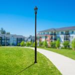 Bymaocar 5M Street Light Pole, Street Lamp Post, Split Street Lamp Post Suitable for Outdoor Street Capacity About 100kg