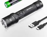 Strong Light Rechargeable Flashlight for Night Duty Patrol Lighting, Outdoor Long-range Flashlight, Outdoor Hiking Equipment