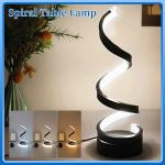 USB Plug in Creative Spiral Table Lamp Dimmable 3 Colors Adjustable For Living Room Bedroom Office Bedside Desk Nightstand Lamp