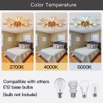 ZGLAOJT Semi Flush Mount 8 Light Ceiling Light Modern Metal Ceiling Lighting Gold Light Fixture Chandelier for Farmhouse Kitchen Dining Room Bedroom Hallway Living Room.