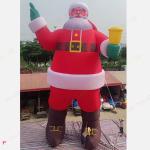 fast air ship to door, 40ft 12m tall inflatable Santa Claus with light, inflatable Santa Claus Christmas old man for outdoors