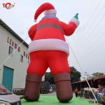 fast air ship to door, 40ft 12m tall inflatable Santa Claus with light, inflatable Santa Claus Christmas old man for outdoors