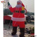 fast air ship to door, 40ft 12m tall inflatable Santa Claus with light, inflatable Santa Claus Christmas old man for outdoors