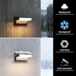Coinmit 2 Pack Modern Outdoor Light,3000K Aluminum LED Exterior Wall Sconces IP65 Waterproof for House Garage Front Door