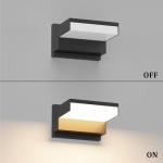 Coinmit 2 Pack Modern Outdoor Light,3000K Aluminum LED Exterior Wall Sconces IP65 Waterproof for House Garage Front Door