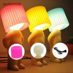 Plug-in Energy-Saving Creative Small Night Light Home Decoration Mr.P A Little Shy Man LED Naughty Boy Lamp Eye Caring