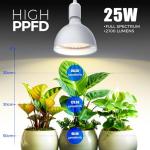 Barrina Hanging Grow Lights for Indoor Plants, 25W Full Spectrum, with Timer and 16.4FT Power Cord, Pendant Plant Lights for Indoor Growing, Large Tall Plant, Garden, Flowers, Greenhouse