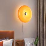 Donut ambient light Bauhaus table lamp three-color changing light USB plug bedroom bedside lamp living room dining room decorati