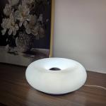Donut ambient light Bauhaus table lamp three-color changing light USB plug bedroom bedside lamp living room dining room decorati