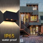 KICAAO 2 Pack Modern Wall Sconce 16W, IP65 Waterproof LED Modern Outdoor Lights Suitable for Indoor and Outdoor, Replaceable G9 LED Bulb,Adjustable Light Angle(Warm Light 3000K)