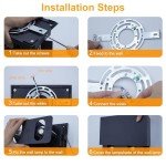 KICAAO 2 Pack Modern Wall Sconce 16W, IP65 Waterproof LED Modern Outdoor Lights Suitable for Indoor and Outdoor, Replaceable G9 LED Bulb,Adjustable Light Angle(Warm Light 3000K)