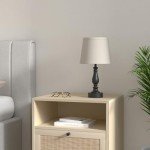 Lamps for Bedrooms Set of 2, Touch Bedside Table Lamps with USB Ports, 3 Way Dimmable Nightstand Lamps with Round Fabric Linen Lampshade for Living Room Reading Bed Side End Table, Bulbs Included