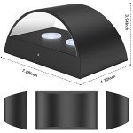 REIKOT Indoor Wall Sconces | Aluminum Modern LED Wall Lights Hardwired Up and Down Wall Mount Light, Dimmable, Suitable for Bedroom,Living Room, Hallway, Warm White 3000K, 1400Lm (2 Pack)