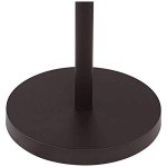 Possini Euro Design Nayla Modern Floor Lamp Standing 62.5" Tall Bronze Steel Slender Column Off White Fabric Tapered Drum Shade Decor for Living Room Reading House Bedroom Home