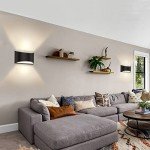 REIKOT Indoor Wall Sconces | Aluminum Modern LED Wall Lights Hardwired Up and Down Wall Mount Light, Dimmable, Suitable for Bedroom,Living Room, Hallway, Warm White 3000K, 1400Lm (2 Pack)