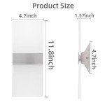KICAAO Modern Wall Sconces 4 Pack, Led Wall Light 10w, Wall Sconce Up Downlight, Hardwired Acrylic Wall Light Lighting, Suitable for Living Room Corridor Bedside (Cool White 6000K 4Pack)