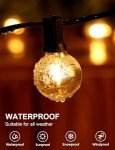 RTTY Outdoor String Lights 300 FT Globe LED Patio Lights with G40 Plastic Bulbs,Waterproof Shatterproof Dimmable Connectable Hanging for Backyard Porch Balcony Party Cafe Deck Decor