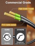 RTTY Outdoor String Lights 300 FT Globe LED Patio Lights with G40 Plastic Bulbs,Waterproof Shatterproof Dimmable Connectable Hanging for Backyard Porch Balcony Party Cafe Deck Decor