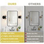 Wall Sconces Set of Two, Black and Gold Bathroom Sconces Wall Lighting with Clear Glass, Modern Sconces Wall Decor Set of 2 Wall Light fixtures for Bathroom Mirror Living Room Hallway Bedroom