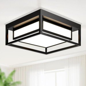 Modern LED Ceiling Light Fixture, 3500LM Flush Mount Ceiling Light for Bedroom, Kitchen, Living Room (3000K)