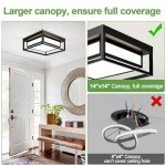 Modern LED Ceiling Light Fixture, 3500LM Flush Mount Ceiling Light for Bedroom, Kitchen, Living Room (3000K)