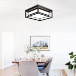 Modern LED Ceiling Light Fixture, 3500LM Flush Mount Ceiling Light for Bedroom, Kitchen, Living Room (3000K)