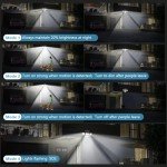 Mokot Solar Lights Outdoor, 288 LED 2800LM Solar Motion Sensor Outdoor Lights with Remote Control, 4 Heads IP65 Waterproof Solar Flood Security Lights for Outside Patio Wall -2PACK