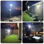 Mokot Solar Lights Outdoor, 288 LED 2800LM Solar Motion Sensor Outdoor Lights with Remote Control, 4 Heads IP65 Waterproof Solar Flood Security Lights for Outside Patio Wall -2PACK