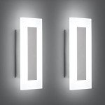 LMQNINE Modern LED Acrylic Wall Sconce Warm White Light Chrome 6000K for Bedroom Corridor Stairs Bathroom Indoor Lighting Fixture Lamps Home Room Decor (2-Pack)…