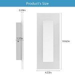 LMQNINE Modern LED Acrylic Wall Sconce Warm White Light Chrome 6000K for Bedroom Corridor Stairs Bathroom Indoor Lighting Fixture Lamps Home Room Decor (2-Pack)…