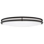 Maxxima 32" Oval Black LED Ceiling Mount Light Fixture, 5500 Lumens, 3 CCT Color Selectable 3000K/4000K/5000K, Dimmable Flush Mount Indoor Light, Perfect for Kitchen or Bedroom Lighting