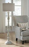 Signature Design by Ashley L235341 Vintage Casual Bernadate Poly Floor Lamp with Drum Shade, Taupe