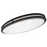Maxxima 32" Oval Black LED Ceiling Mount Light Fixture, 5500 Lumens, 3 CCT Color Selectable 3000K/4000K/5000K, Dimmable Flush Mount Indoor Light, Perfect for Kitchen or Bedroom Lighting