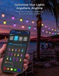 Govee Smart Outdoor String Lights H7020, RGBIC Warm White 48ft LED Bulbs for Outdoor Decor, WiFi Patio Lights Work with Alexa, Google Assistant, APP Control, IP65 Waterproof