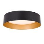 Matte Black LED Flush Mount Ceiling Light 12.5