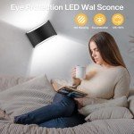 Aiilsmp 4 Pack Wall Sconces Indoor Black Modern LED Wall Sconce Hardwired Up and Down Wall Light Fixture for Bedroom Hallway Corridor Cool White 6000K(with G9 Bulbs)