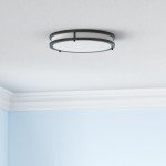 2-Pack 36W LED Ceiling Lights Black, 13inch Flush Mount Light Fixtures 3600LM 2700K/3000K/4000K/5000K/6500K Color Changing Ceiling Lights, Modern Dimmable Lighting for Kitchen Living Room Bedroom