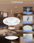 Sunco 12 Pack 5/6 Inch LED Disk Lights, Flush Mount Disc Recessed Ceiling Can Lighting, 1050 LM, Selectable CCT 3000K/4000K/5000K/6000K/6500K, Dimmable, 15W=75W, Damp Rated ETL