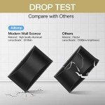Aiilsmp 4 Pack Wall Sconces Indoor Black Modern LED Wall Sconce Hardwired Up and Down Wall Light Fixture for Bedroom Hallway Corridor Cool White 6000K(with G9 Bulbs)